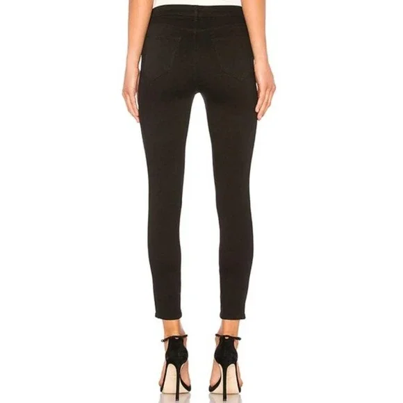 L'Agence Cherie Lace Up High Rise Skinny Jeans